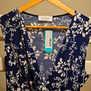 Seanna  Faux Wrap Dress